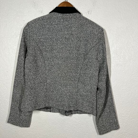 NYCC NY Clothing Co Full Zip Jacket Blazer Military Style Metal Accent - S - Picture 3 of 5